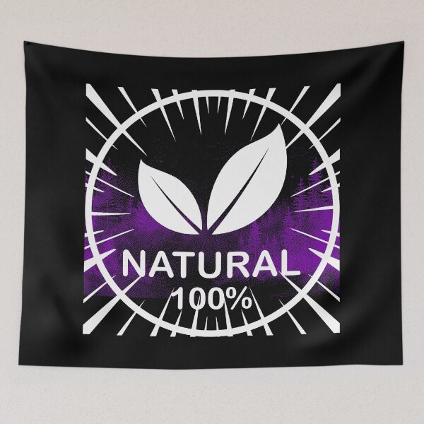 Item preview, Natural 100% Purple Nature Leaf Logo | Modern Botanical Minimalist Nature Design designed and sold by DervoTeck2767.