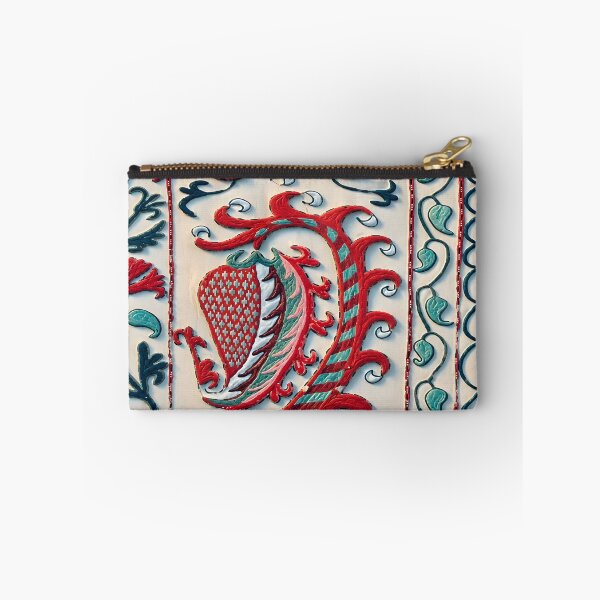 Item preview, Suzani Antique Floral Uzbekistan Embroidery designed and sold by Vicky Brago-Mitchell®.