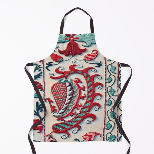 Item preview, Suzani Antique Floral Uzbekistan Embroidery designed and sold by Vicky Brago-Mitchell®.