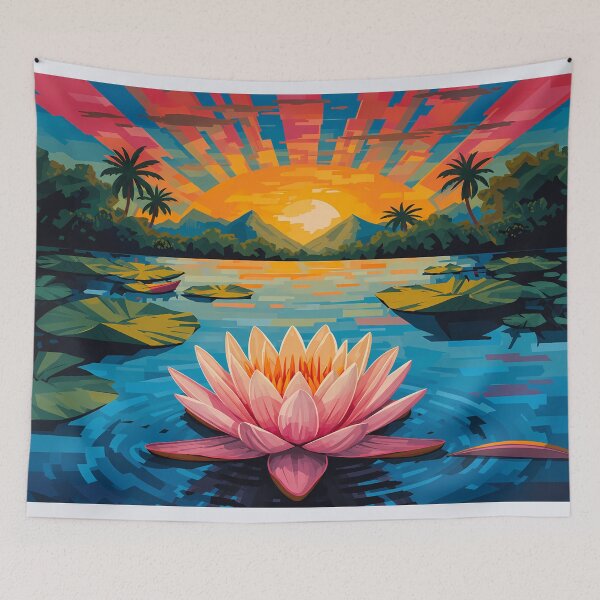 Item preview, Victoria Regia Amazon Tropical Botanical Art designed and sold by BrazilArtShop.