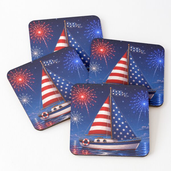 Item preview, 4th of July Nautical Art designed and sold by jgvisualarts.