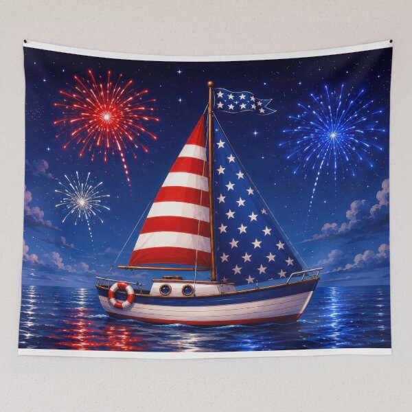 Item preview, 4th of July Nautical Art designed and sold by jgvisualarts.