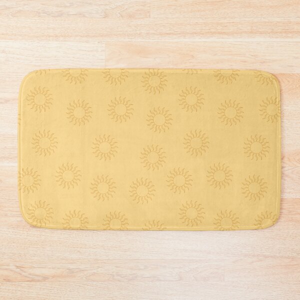 Item preview, Yellow swirling suns on yellow background designed and sold by Hanna McCown.