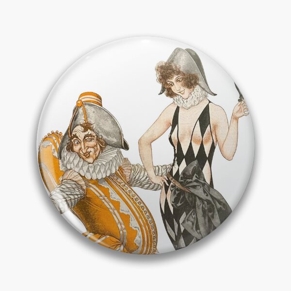 Item preview, Punch and Columbine - "Soir de Carnaval" designed and sold by Hedrin.