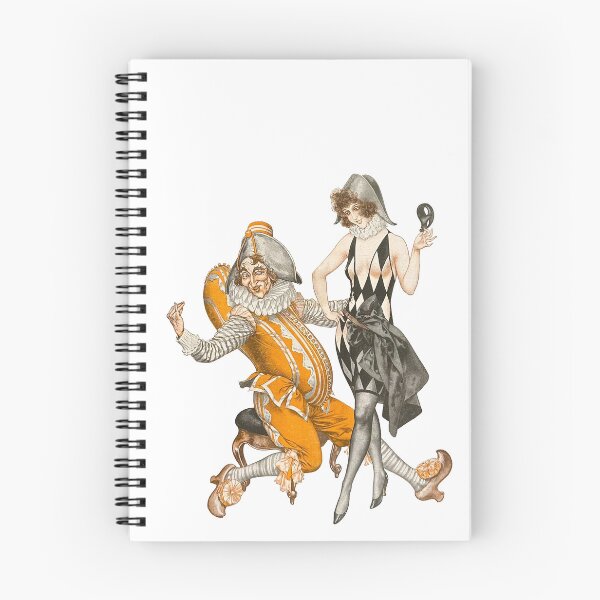Item preview, Punch and Columbine - "Soir de Carnaval" designed and sold by Hedrin.