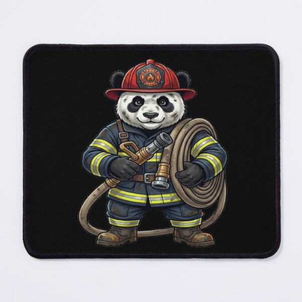 Item preview, Firefighter Panda Cute Professional Mascot Illustration designed and sold by DailySparks.
