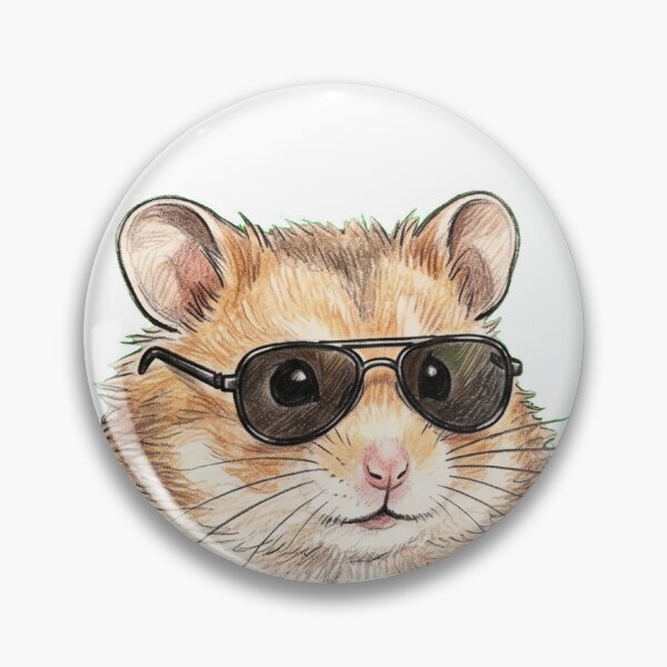 Item preview, One Helluva Hamster - Hand-Drawn Art designed and sold by SYCESTORE.