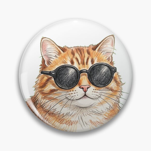 Item preview, One Cool Tabby Cat - Hand-Drawn Art designed and sold by SYCESTORE.