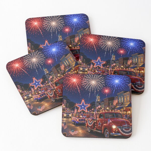 Item preview, Patriotic Red Truck designed and sold by jgvisualarts.