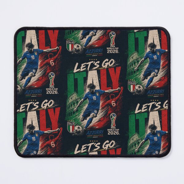Item preview, World Cup 2026 | Let’s Go Italy Distressed Graphic designed and sold by Jandedan.