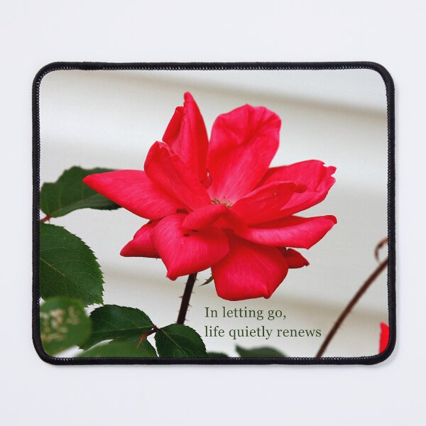 Item preview, Withered Rose Renewal – Letting Go Quote designed and sold by Seeds of Wellness.