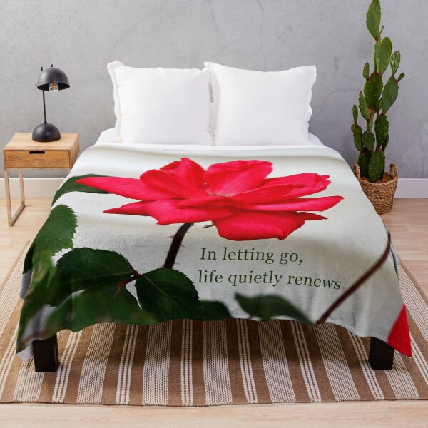 Item preview, Withered Rose Renewal – Letting Go Quote designed and sold by Seeds of Wellness.