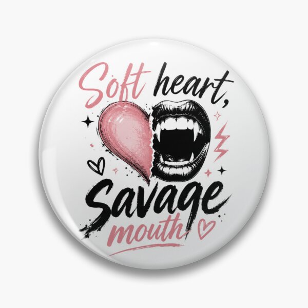 Item preview, Soft Heart Savage Mouth designed and sold by Beautifully Off Track Co..