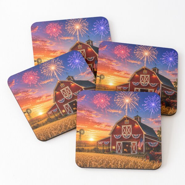Item preview, 4th of July Farm Scene designed and sold by jgvisualarts.
