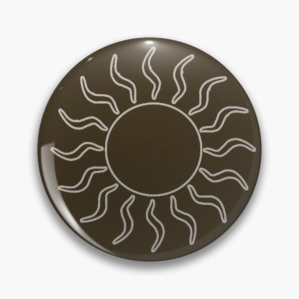 Item preview, Cream Swirling Suns on Dark Brown Background designed and sold by Hanna McCown.