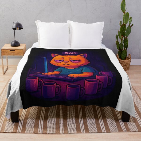 Item preview, Coding Cat at 3AM designed and sold by FalistY.