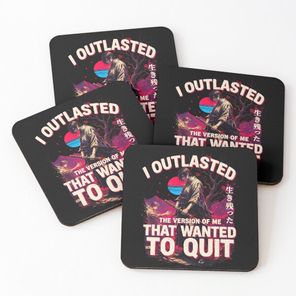 Item preview, I Outlasted the Version of Me That Wanted to Quit – Samurai Perseverance Art designed and sold by FinalArcStudio.