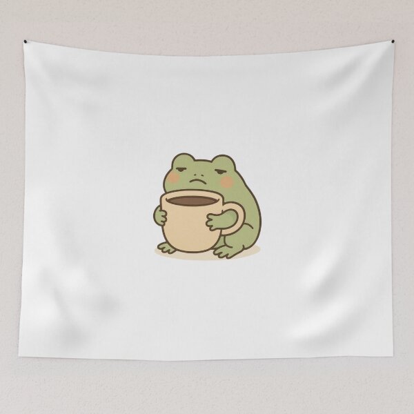 Item preview, Frog Running on Coffee designed and sold by FalistY.