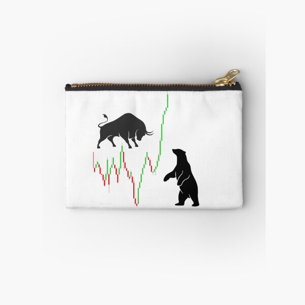 Item preview, Bull vs Bear Market Trading Art — Candlestick Chart — Stock Market Gift for Traders designed and sold by Bullrunprints.