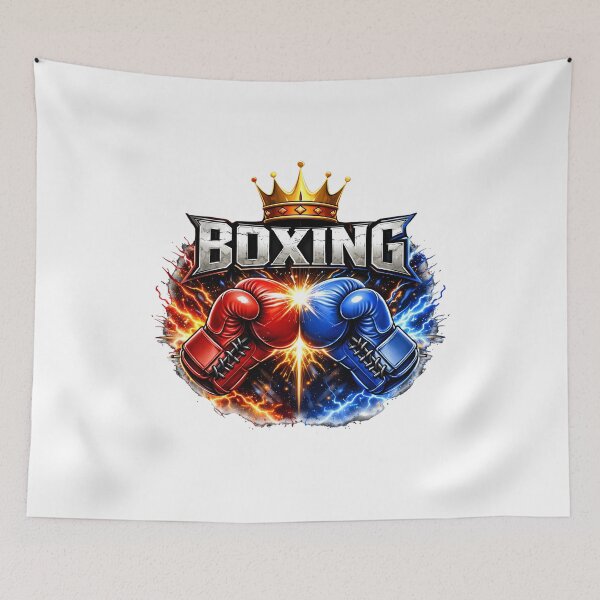 Item preview, Boxing Fan Cartoon Sticker | Boxing Supporter Design designed and sold by aminesez22.