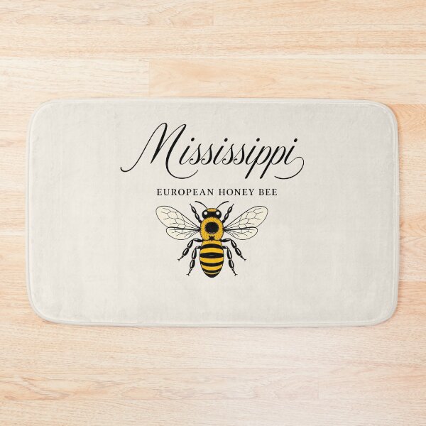 Item preview, Mississippi European Honey Bee Vintage State Insect Art Print designed and sold by The-Drip-Studio.