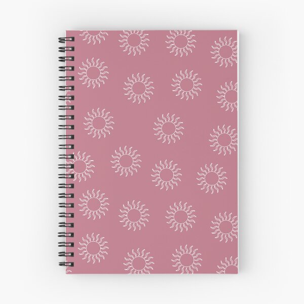 Item preview, Cream Swirling Suns on Dusty Rose Pink Background designed and sold by Hanna McCown.