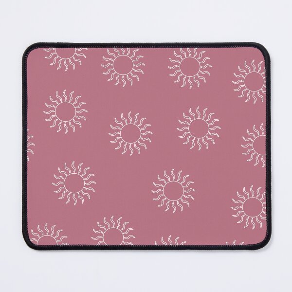 Item preview, Cream Swirling Suns on Dusty Rose Pink Background designed and sold by Hanna McCown.