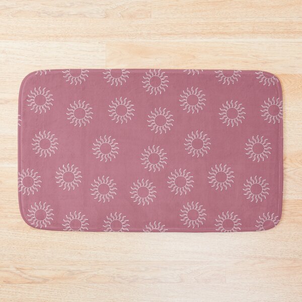 Item preview, Cream Swirling Suns on Dusty Rose Pink Background designed and sold by Hanna McCown.
