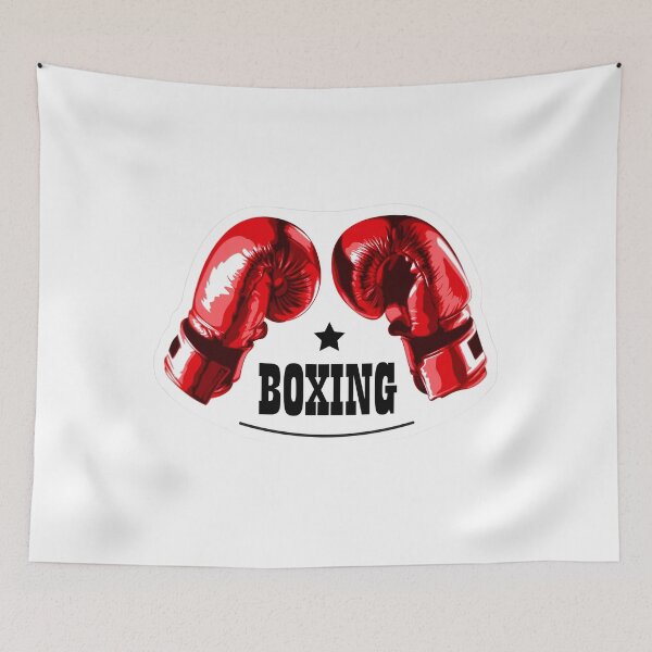 Item preview, Boxing Fan Cartoon Sticker | Boxing Supporter Design designed and sold by aminesez22.