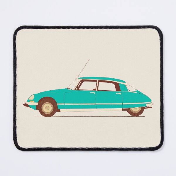 Item preview, Retro Teal Citroën DS Vintage French Car Illustration	 designed and sold by Victor Shadehorn.