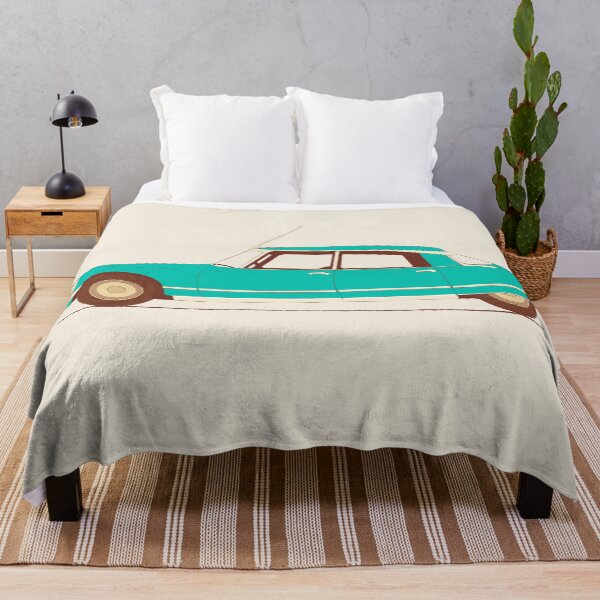 Item preview, Retro Teal Citroën DS Vintage French Car Illustration designed and sold by Victor Shadehorn.