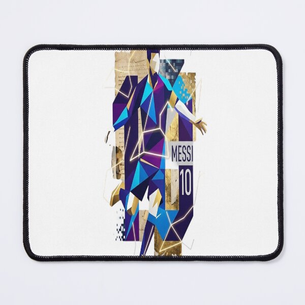 Item preview, MESSI '10' Abstract Geometric Mixed-Media Print - The Deconstructed Legend designed and sold by moses10.