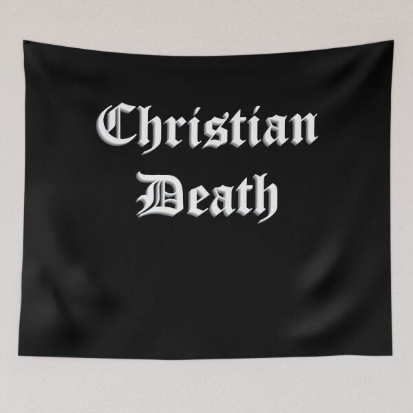 Item preview, CHRISTIAN DEATH – Gothic Blackletter Tribute Typography designed and sold by simpledarkwavewisdom.