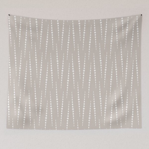 Item preview, Orbit Wave Moon Pattern | Minimal Geometric Abstract Design_GREY_IVORY designed and sold by RafenStein.