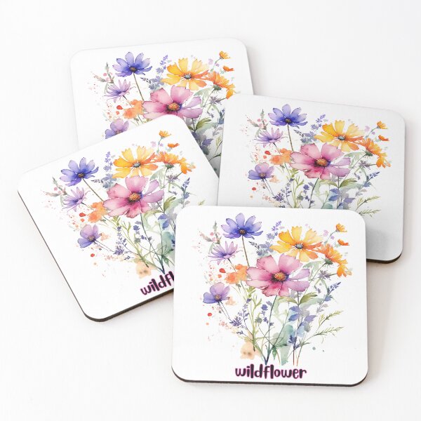 Item preview, Wildflower Watercolor Floral Design | Boho Cottagecore Flower Art designed and sold by JupiterLemons.