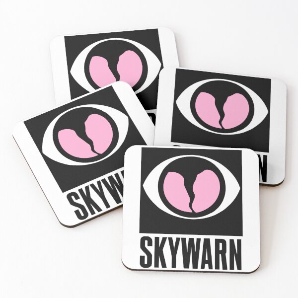 Item preview, Pink and Black SkyWarn Storm Spotter Logo Design designed and sold by brewedinrain.