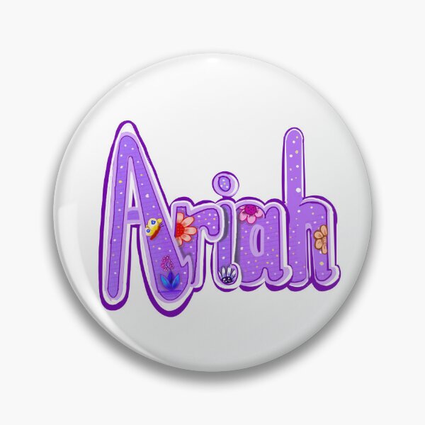 Item preview, Ariah Purple Embossed Name Flowers Butterflies Botanical designed and sold by Artonmytee.