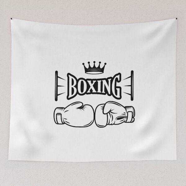 Item preview, Boxing Fan Cartoon Sticker | Boxing Supporter Design designed and sold by aminesez22.