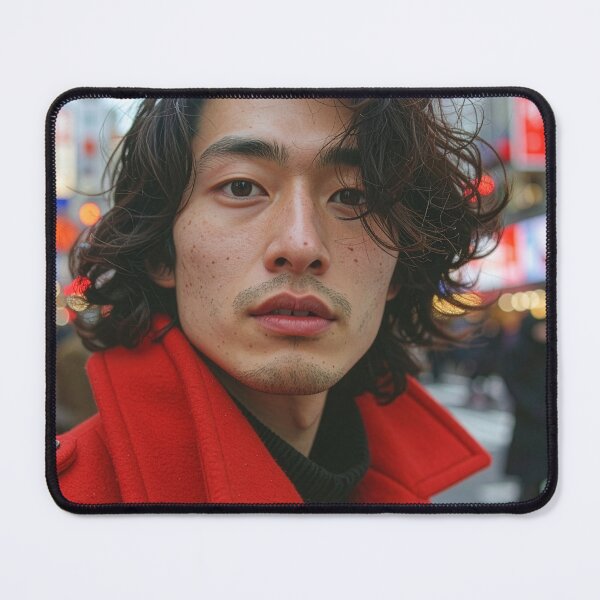Item preview, Handsome Asian Man Portrait designed and sold by BetweenForms.