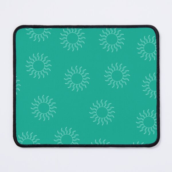 Item preview, Creamy Swirling Suns on Teal Green Background designed and sold by Hanna McCown.