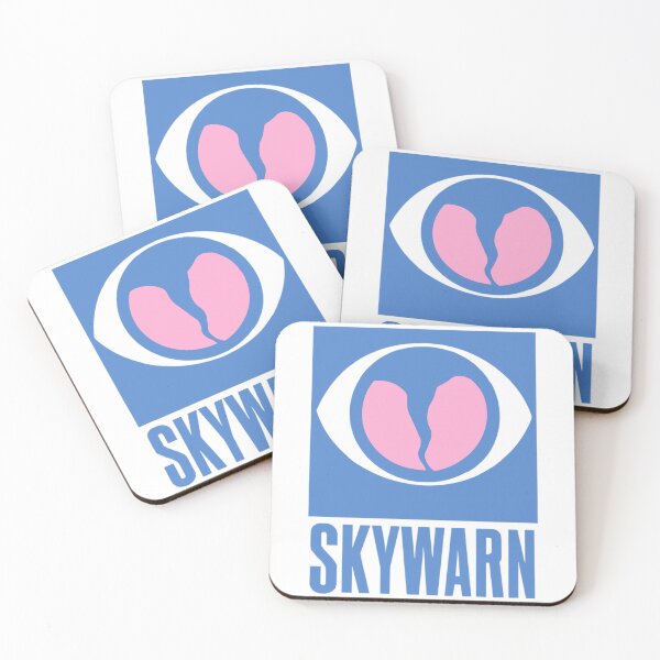 Item preview, Pink and Blue SkyWarn Storm Spotter Logo Design designed and sold by brewedinrain.