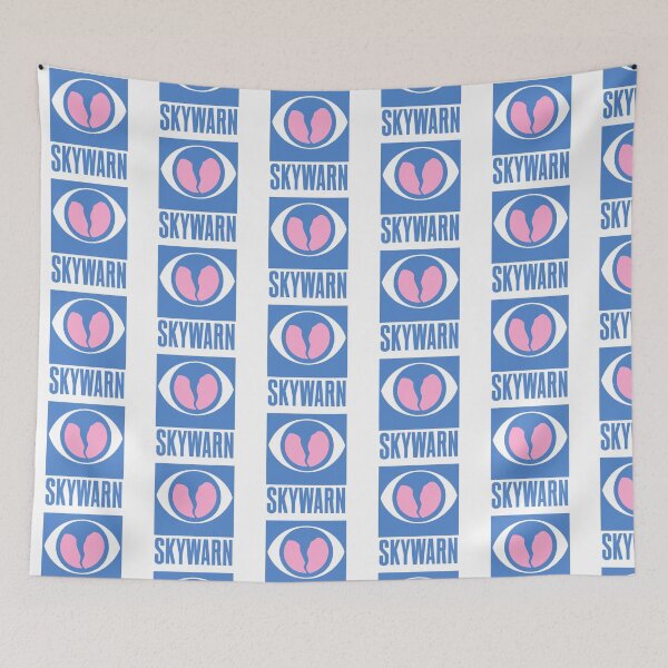 Item preview, Pink and Blue SkyWarn Storm Spotter Logo Design designed and sold by brewedinrain.