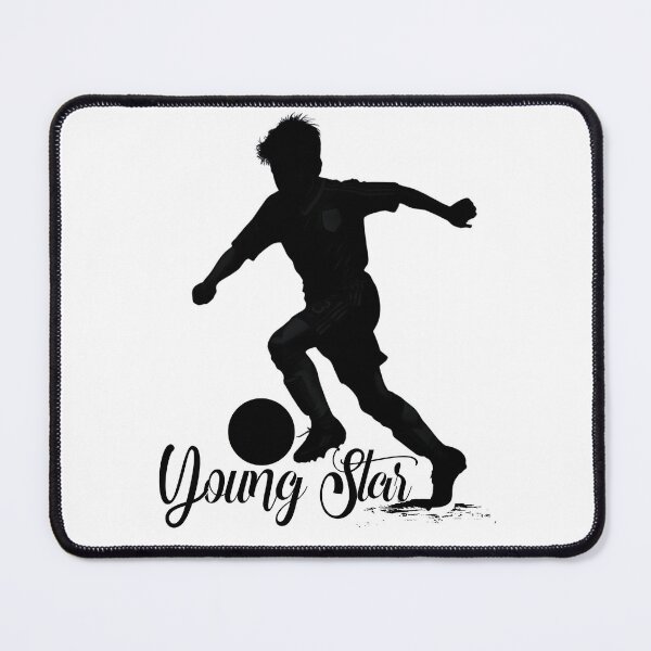Item preview, Young Star Soccer Boy Silhouette Athletic Art designed and sold by AXENT Designs.