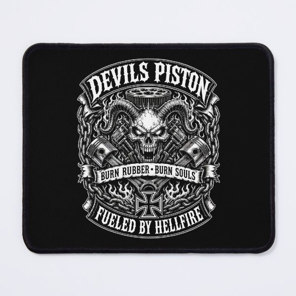 Item preview, Devils Piston Hot Rod Skull Fueled By Hellfire designed and sold by DeimosArtIntl.