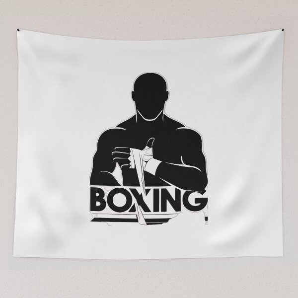 Item preview, Boxing Fan Cartoon Sticker | Boxing Supporter Design designed and sold by aminesez22.