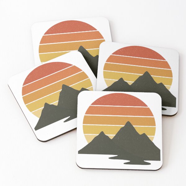 Item preview, Retro Mountain Sunset designed and sold by FalistY.