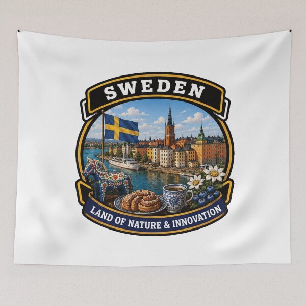 Item preview, Sweden – Land of Nordic Light designed and sold by GnuArt.