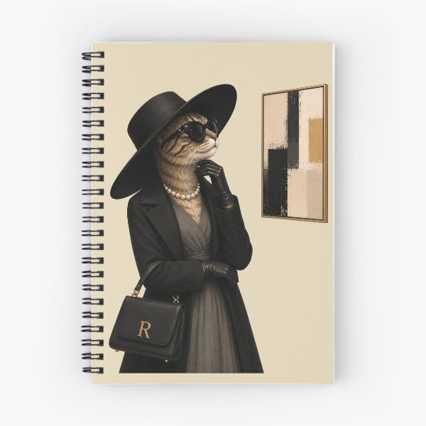 Item preview, Regina at the Art Gallery – Elegant Fashion Cat designed and sold by Caradestrella.