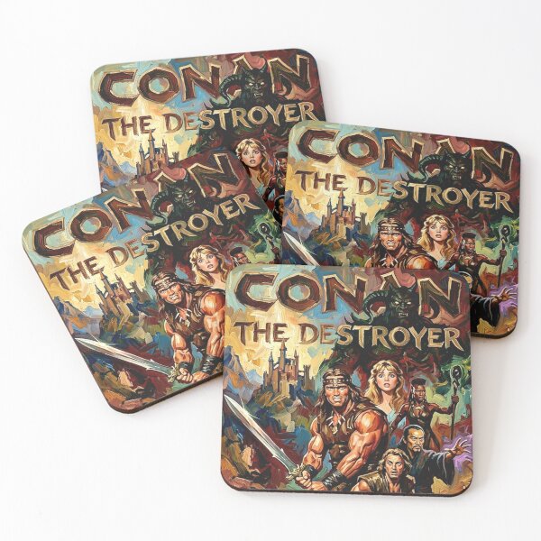 Item preview, A Warrior's Path. A God's Resurrection. – Conan the Destroyer Fine Art Print designed and sold by Art's Diner.