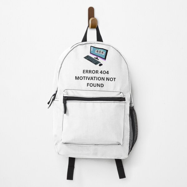 Item preview, Error 404 Motivation not found designed and sold by DailyQuestPrint.